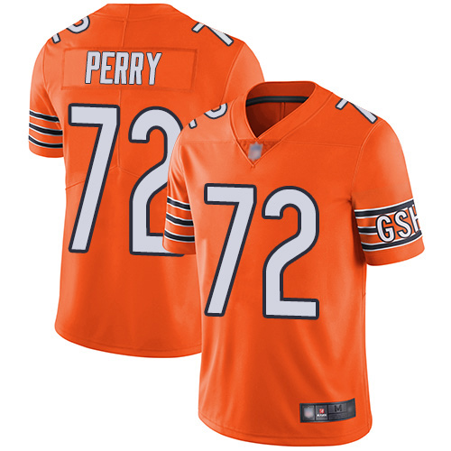 Chicago Bears Limited Orange Men William Perry Alternate Jersey NFL Football #72 Vapor Untouchable->women nfl jersey->Women Jersey